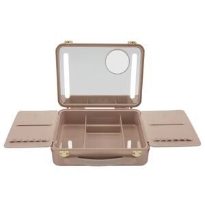Glo Tech Beauty Case with LED Mirror Touch Sensor 3 Light Settings Max Organizer